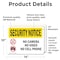 Signmission No Camera No Video No Cell Phone OSHA Security Notice Sign, Vinyl Decal, 14in W x 10in L, 2PK OS-2PACK-SN-D-1014-L-11580 - alternate 4